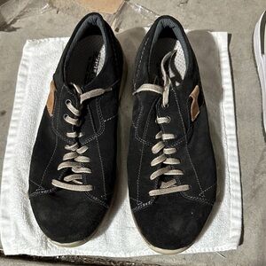 Josef Seibel Black and Tan Men's Sneakers